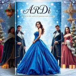 A stunning book cover for a sensual romance novel titled 'A