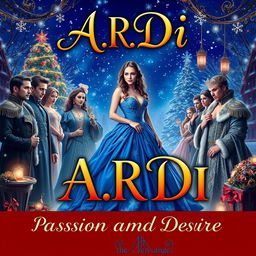 A stunning book cover for a sensual romance novel titled 'A