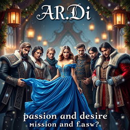 An enticing book cover for a steamy romance novel titled 'A