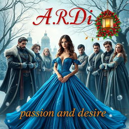 A captivating book cover for a steamy romance novel titled 'A