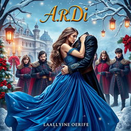 An enticing book cover for a steamy romance novel titled 'A