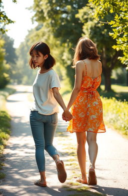 A poignant scene capturing Naomi and her best friend Lana in a moment of unrequited love