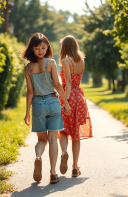 A poignant scene capturing Naomi and her best friend Lana in a moment of unrequited love