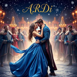 An enticing book cover for a steamy romance novel titled 'A