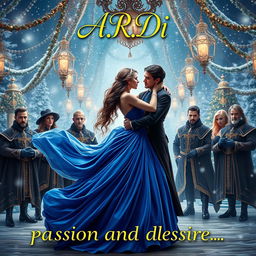 A seductive book cover for a hot romance novel titled 'A