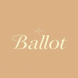 A sophisticated logo design for an interior decoration brand named 'Baloot'