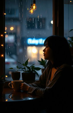 A poignant scene depicting the emotional aftermath of ghosting in a romantic relationship