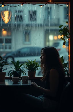 A poignant scene depicting the emotional aftermath of ghosting in a romantic relationship
