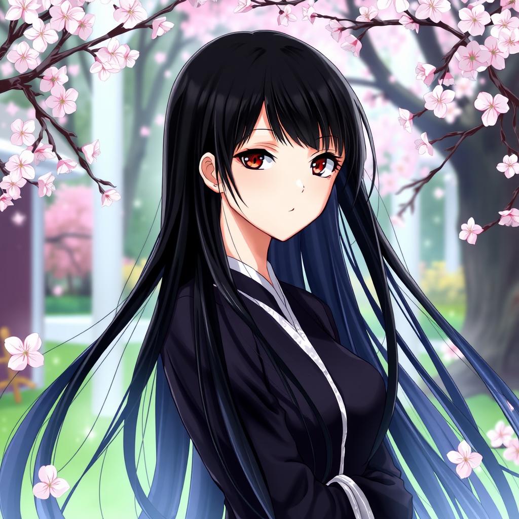 An artistic representation of Unohana Retsu, a character from the anime and manga series Bleach