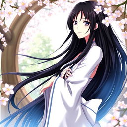An artistic representation of Unohana Retsu, a character from the anime and manga series Bleach