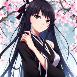 An artistic representation of Unohana Retsu, a character from the anime and manga series Bleach