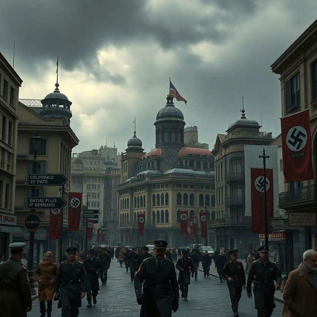 A dystopian version of Tehran in the year 2023 under Nazi Germany's rule