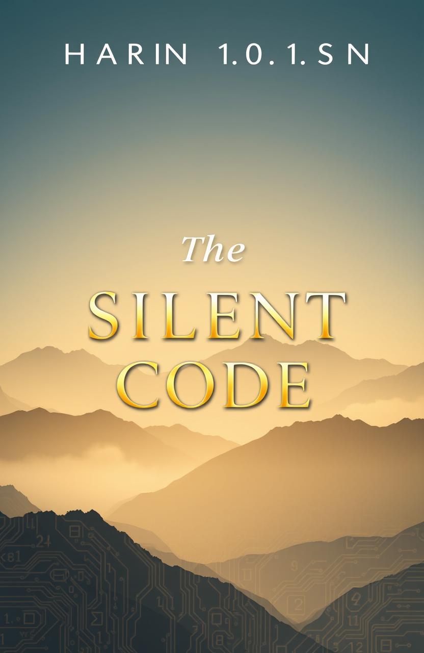 A visually striking and motivational book cover design for the title 'The Silent Code'