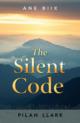 A visually striking and motivational book cover design for the title 'The Silent Code'