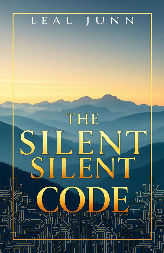 A visually striking and motivational book cover design for the title 'The Silent Code'