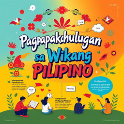 A vibrant and visually appealing poster that explores the concept of 'pagpapakahulugan' in the Filipino language