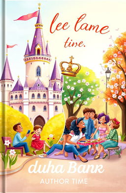 A whimsical book cover that beautifully contrasts the signs of royalty and everyday life
