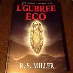 A dark and malevolent book cover featuring the title 'Lúgubre Eco' at the top and the author's name, R