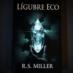 A dark and sinister book cover titled 'Lúgubre Eco' in bold, unsettling font at the top