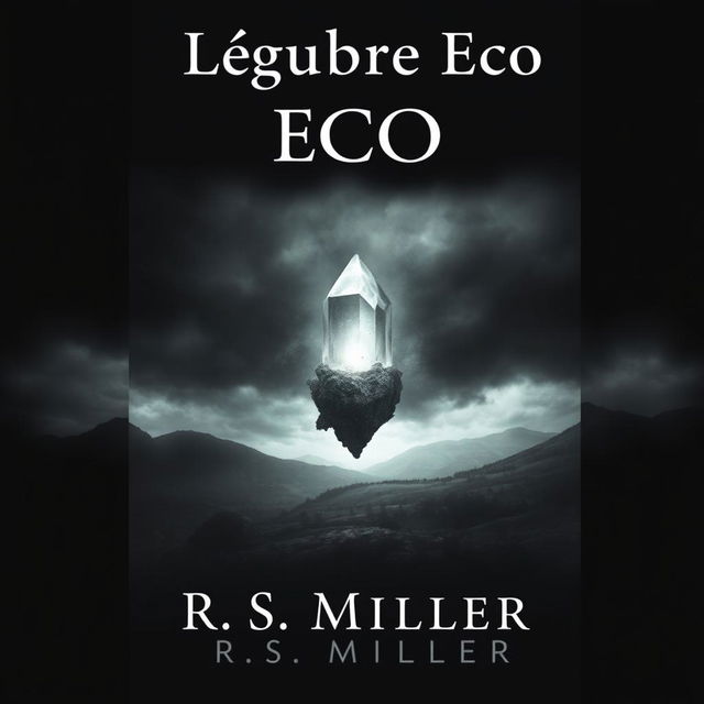 A dark and sinister book cover titled 'Lúgubre Eco' at the top, with the author's name 'R