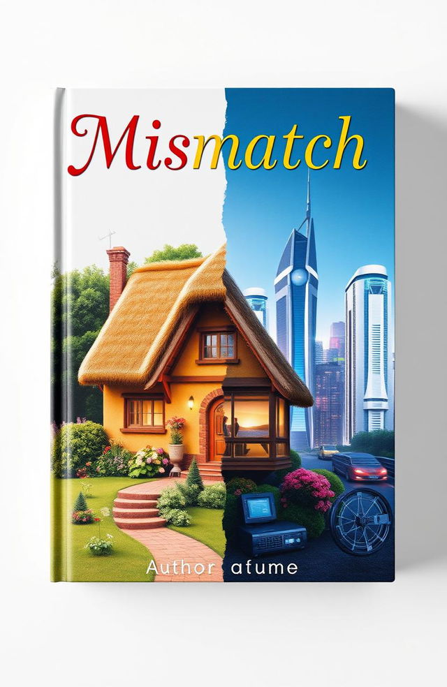 A visually captivating book cover depicting the theme of mismatch