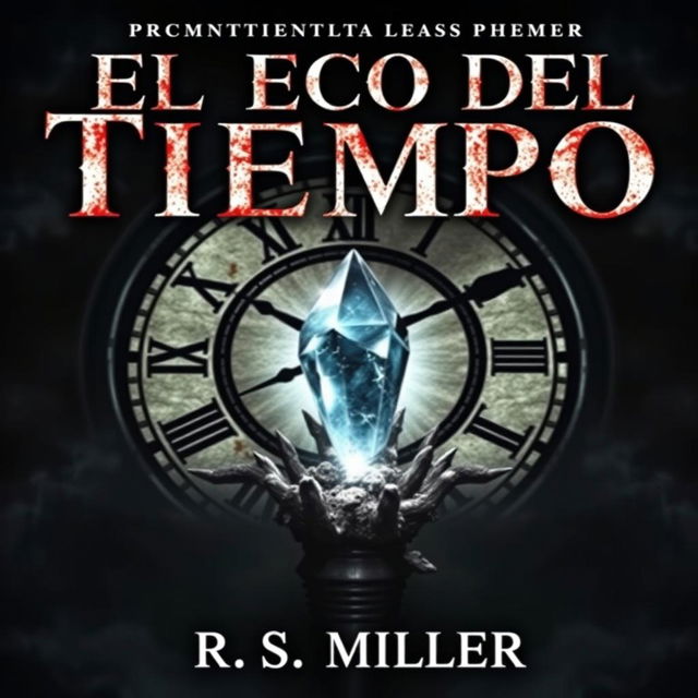 Book cover titled 'El Eco del Tiempo' with the author's name, R