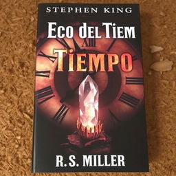 Book cover titled 'El Eco del Tiempo' with the author's name, R