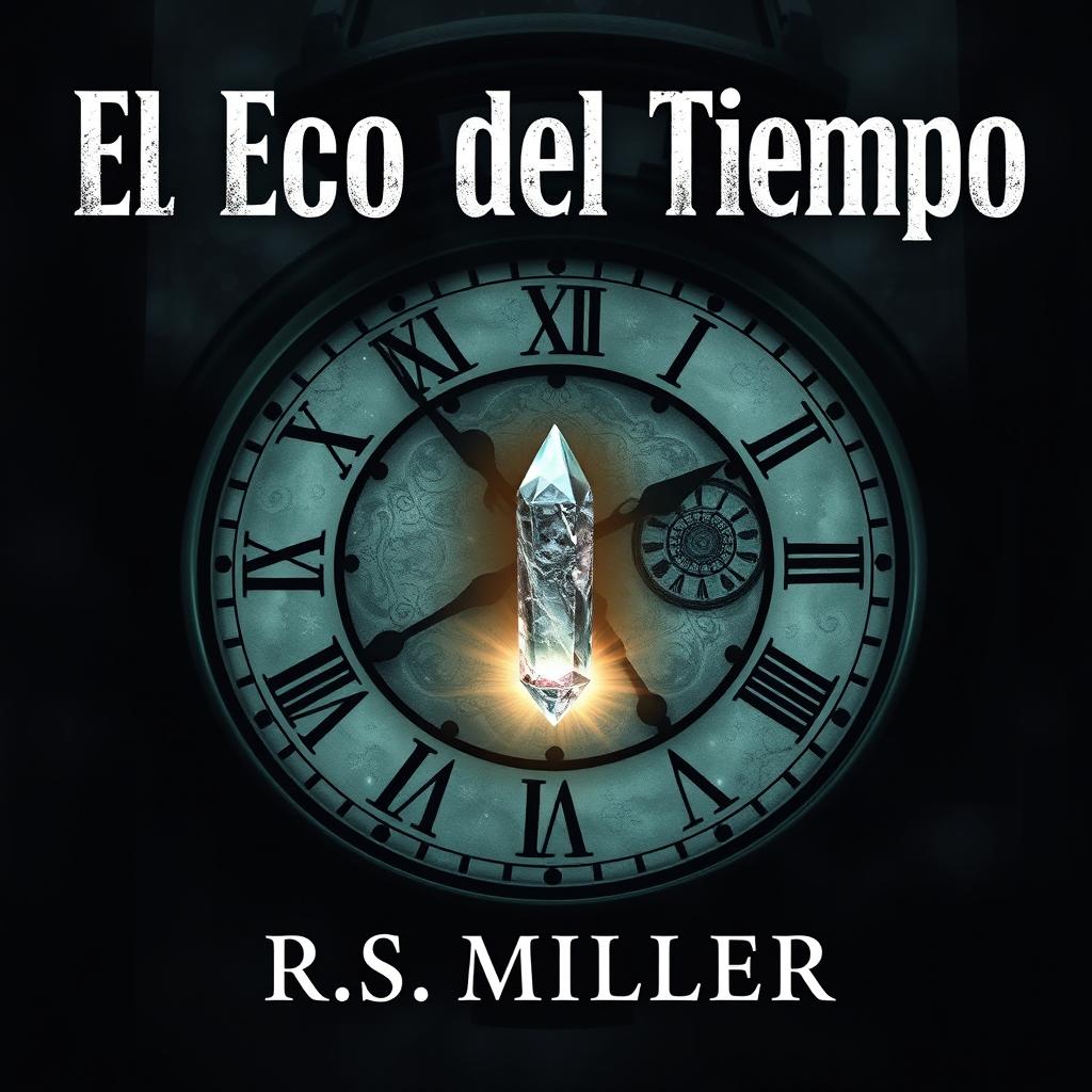 A dark and sinister book cover for 'El Eco del Tiempo' by R