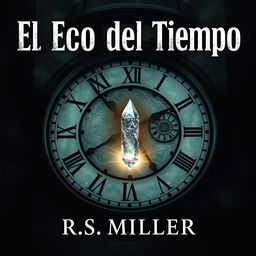 A dark and sinister book cover for 'El Eco del Tiempo' by R