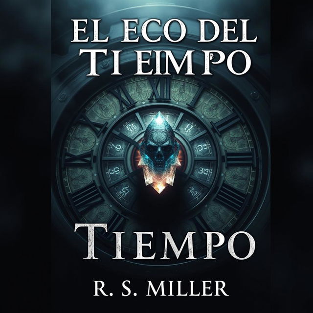 A dark and sinister book cover for 'El Eco del Tiempo' by R