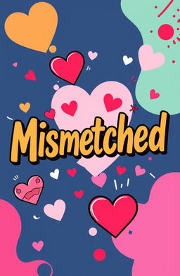 A vibrant and modern digital art cover design inspired by the Tinder app