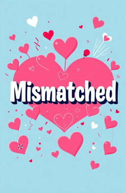 A vibrant and modern digital art cover design inspired by the Tinder app