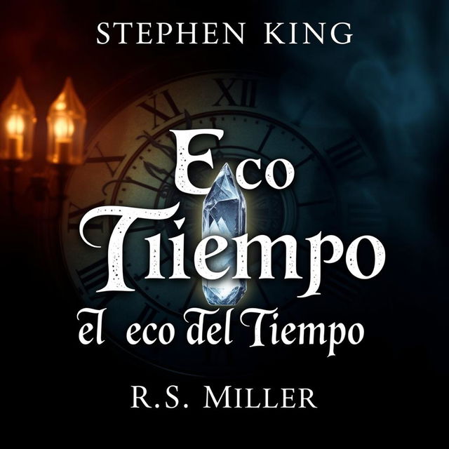 A dark yet romantic book cover for 'El Eco del Tiempo' by R