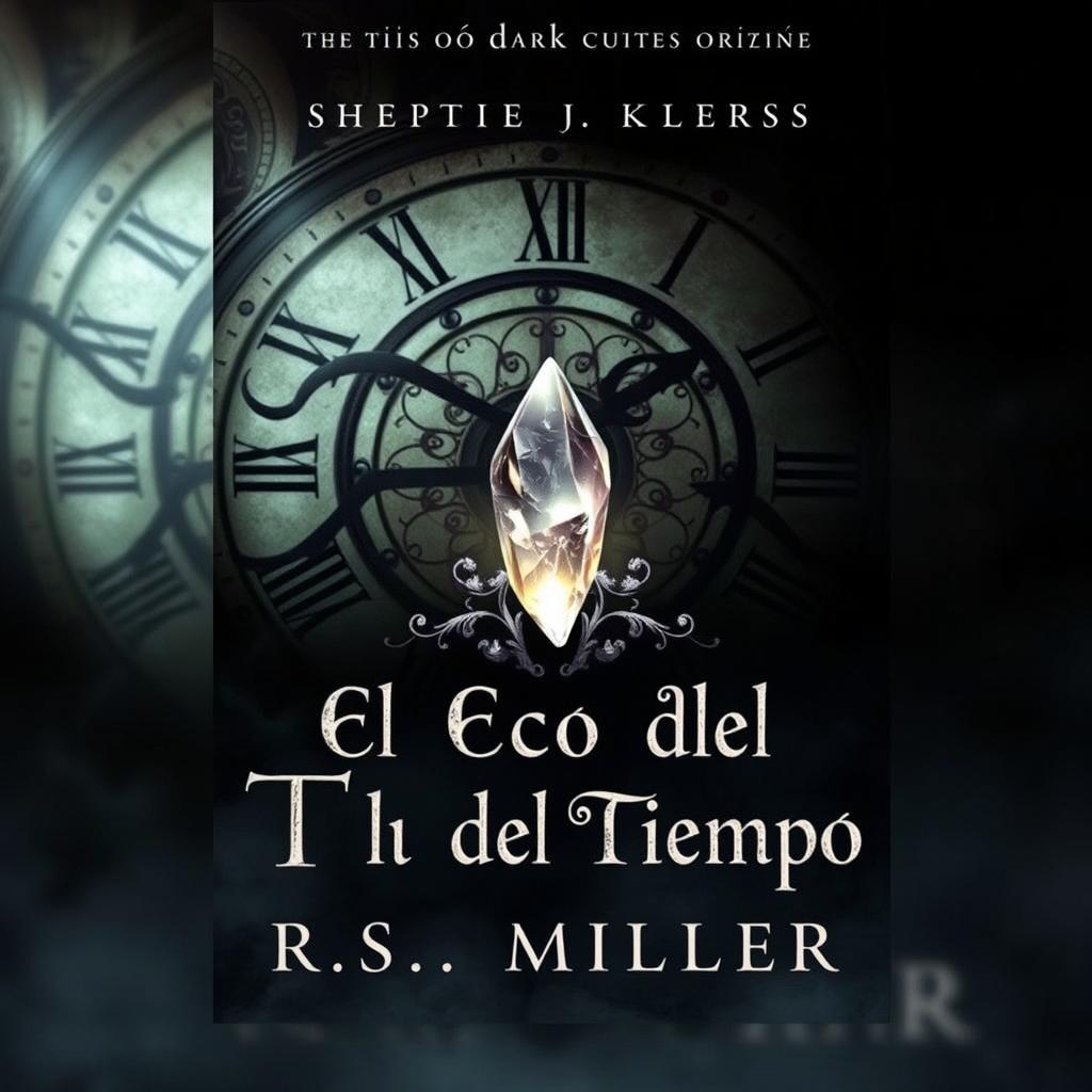 A dark yet romantic book cover for 'El Eco del Tiempo' by R