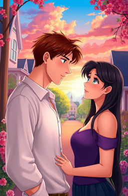 A romantic story titled 'At the End of the Street'