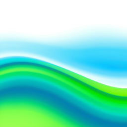 A vibrant gradient color palette transitioning smoothly through various shades of blue, green, and white, inspired by the tranquility of the ocean and the serenity of nature