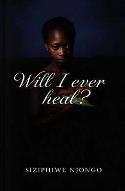 A hauntingly beautiful book cover featuring a black woman holding a baby in her arms, surrounded by a dark field at night