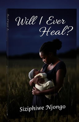 A book cover featuring a black woman holding a baby in a dimly lit field at night