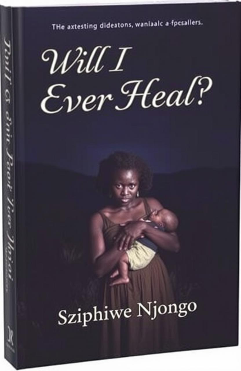 A book cover featuring a black woman holding a baby in a dark field at night, conveying a sense of loneliness and fear