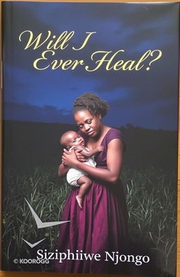 A book cover featuring a black woman holding a baby in a dark field at night, conveying a sense of loneliness and fear