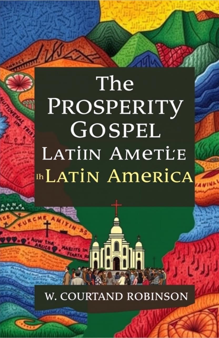 A scholarly book cover design featuring the title 'The Prosperity Gospel in Latin America' by W