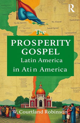 A scholarly book cover design featuring the title 'The Prosperity Gospel in Latin America' by W