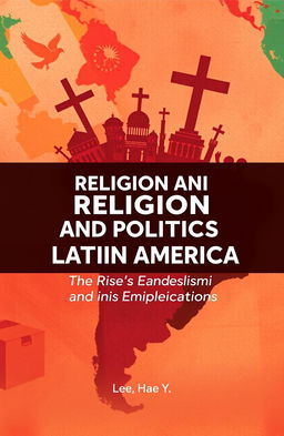 A scholarly book cover design for 'Religion and Politics in Latin America: The Rise of Evangelicalism and its Implications' by Lee, Hae Y