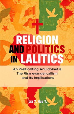 A scholarly book cover design for 'Religion and Politics in Latin America: The Rise of Evangelicalism and its Implications' by Lee, Hae Y
