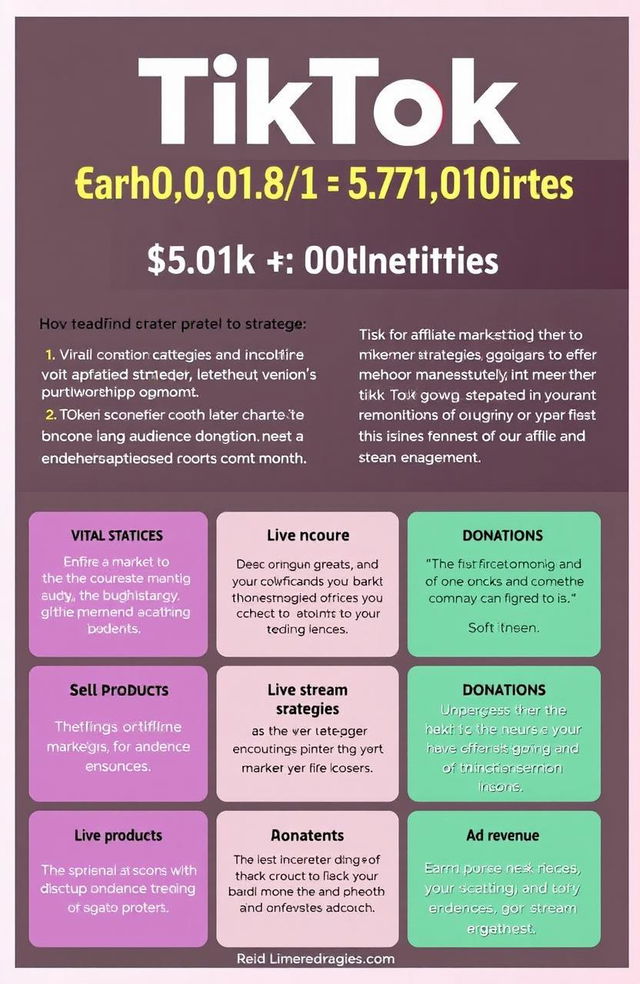 A detailed guide on how to earn between $4,000 to $7,000 per month using TikTok, focusing on content creation strategies, monetization options, brand partnerships, and audience engagement techniques