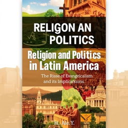 A scholarly book cover design for 'Religion and Politics in Latin America: The Rise of Evangelicalism and its Implications' by Lee, Hae Y