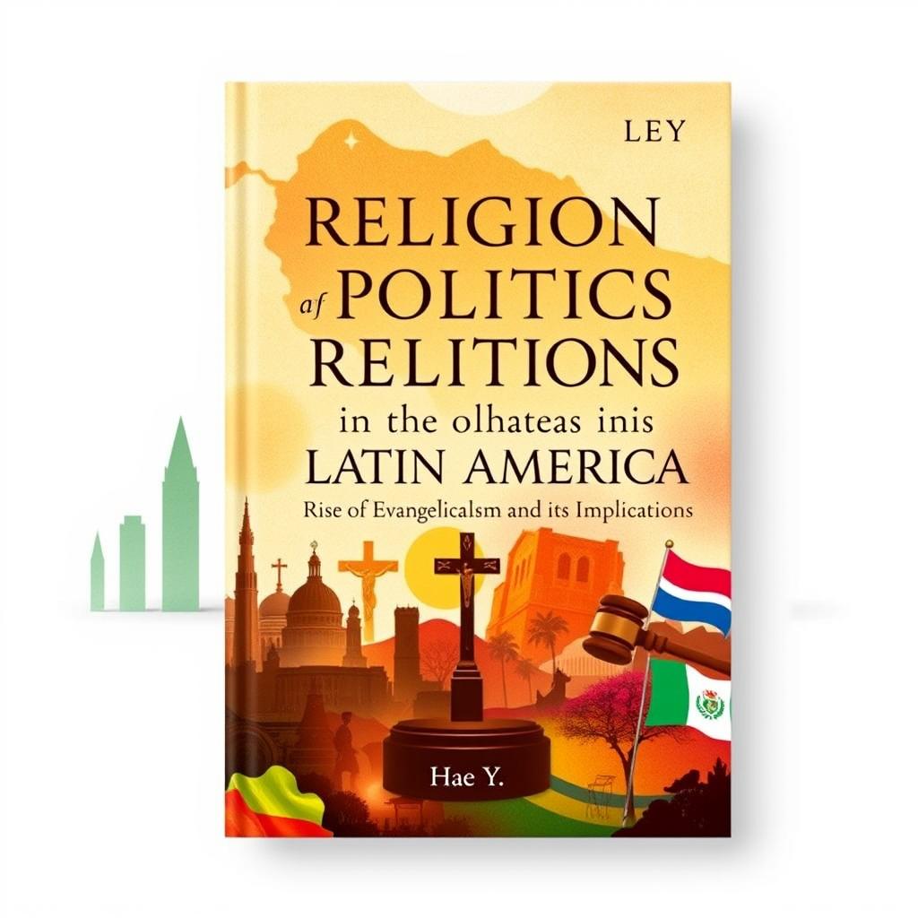 A scholarly book cover design for 'Religion and Politics in Latin America: The Rise of Evangelicalism and its Implications' by Lee, Hae Y