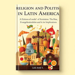A refined book cover design for 'Religion and Politics in Latin America: The Rise of Evangelicalism and its Implications' by Lee, Hae Y