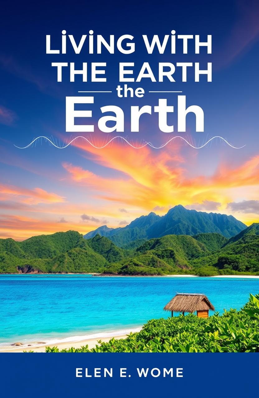 A visually captivating ebook cover for 'Living with the Earth: Earthquakes in Vanuatu'