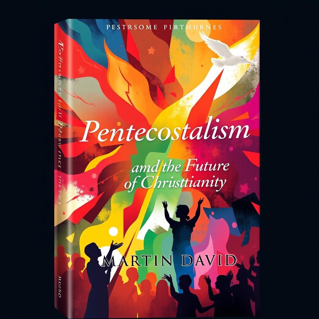A vibrant and engaging cover design for a book titled 'Pentecostalism and the Future of Christianity' by Martin David, published by Oxford University Press in 2018